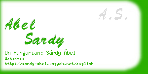 abel sardy business card